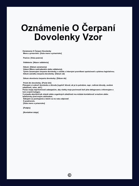 Harmonogram čerpania dovolenky