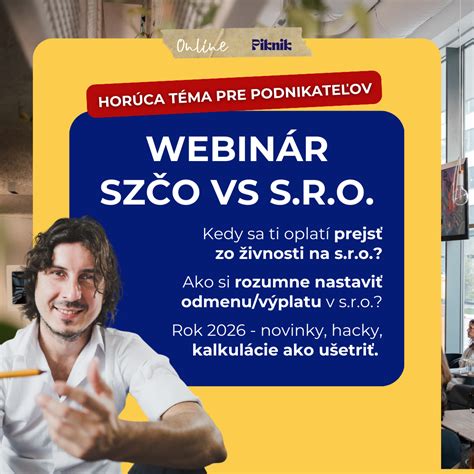 Rozdiel medzi SZČO a S.R.O. v odvodoch