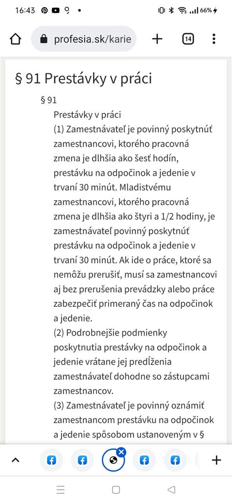 prestávky v práci
