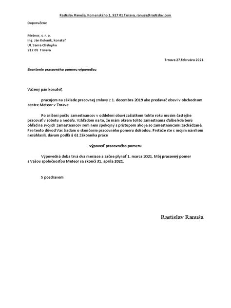 Kontrolný zoznam pri ukončení pracovného pomeru