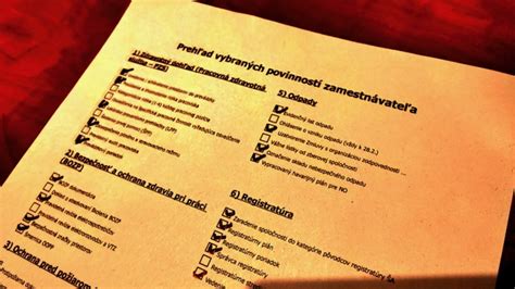 Prehľad povinností zamestnávateľa