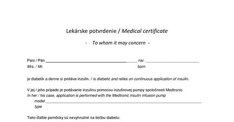 Lekárske potvrdenie o práceneschopnosti