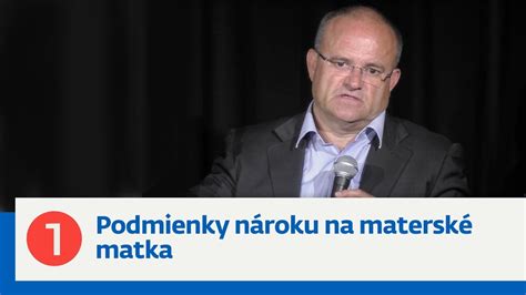 Infografika: Podmienky nároku na materské