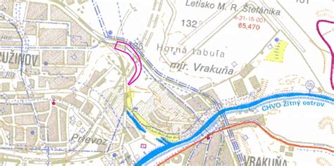 Mestská časť Vrakuňa mapa