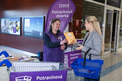 Mapa predajní Tesco, kde prebieha potravinová zbierka