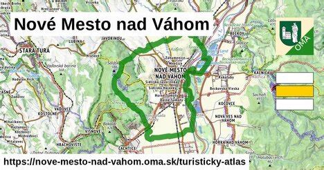 Mapa NsP Nové Mesto nad Váhom s vyznačenými ambulanciami