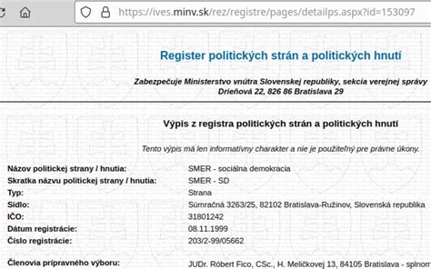 Register politických strán Slovenska