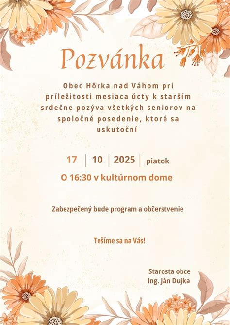 Ilustrácia seniorov pri spoločenskej udalosti