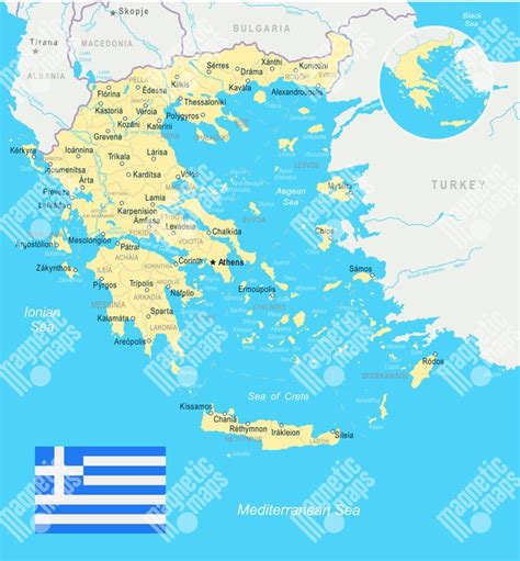 Antické Grécko - mapa