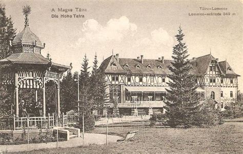 Historická fotografia sanatória Morava v Tatranskej Lomnici
