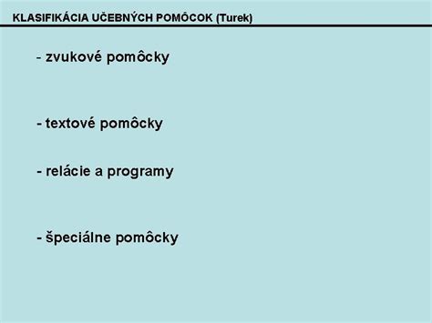 Ilustrácia rôznych typov učebných pomôcok