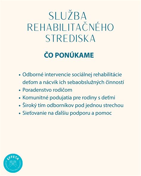 Tím odborníkov v sociálnej rehabilitácii