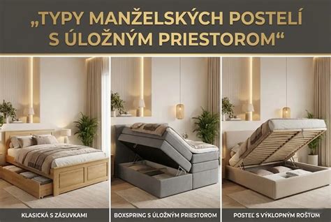 Rôzne typy jednolôžkových postelí, vrátane úložných a zvýšených