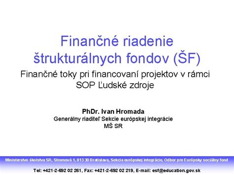 Finančné toky sociálneho fondu