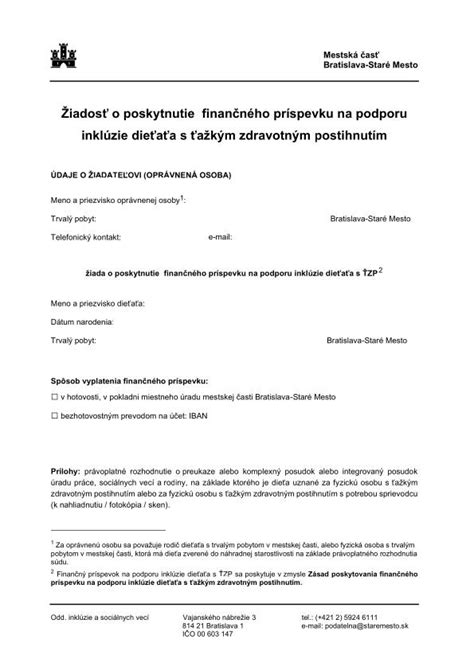 Schéma: Proces získavania finančného príspevku na sociálne služby