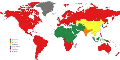 Mapa rozšírenia hlavných náboženstiev v Indii