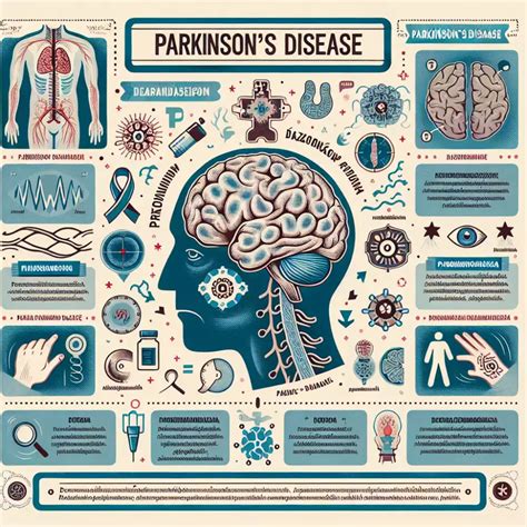 Diagram mozgu ukazujúci oblasti postihnuté Parkinsonovou chorobou a vplyv dopamínu