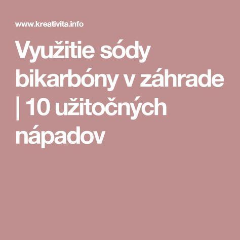 Využitie sódy bikarbóny pre zdravie