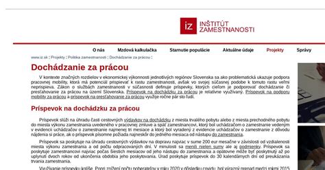 Ilustrácia: Dochádzanie za prácou