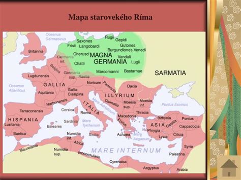 Mapa starovekého Grécka a Ríma s vyznačením centier sociálnych inštitúcií