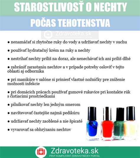 Starostlivosť o nechty - infografika