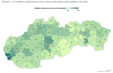 Mapa vzdelanostnej úrovne obyvateľov Prešova