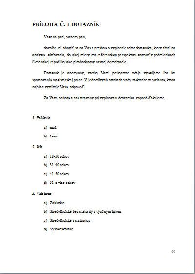 Štruktúra dotazníka WHOQOL-OLD