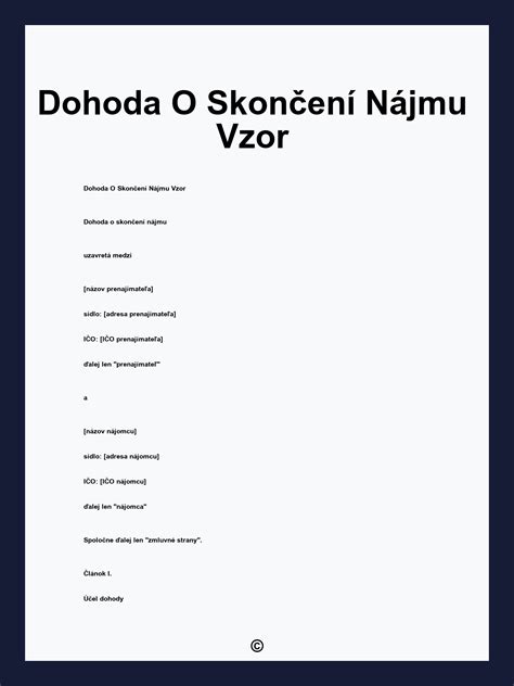 Ilustrácia finančných aspektov nájmu