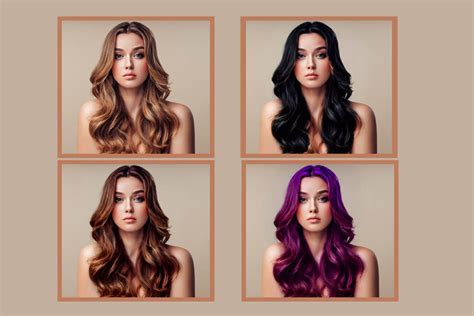 Rôzne odtiene balayage na rôznych farbách vlasov