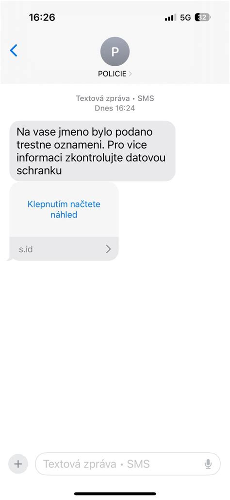 Ilustrácia SMS správy s darcovskou možnosťou
