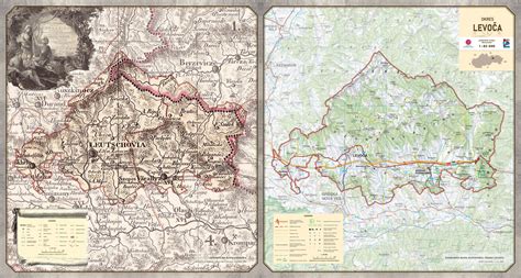 Mapa regiónu Levoča
