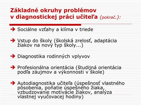 Diagnostické metódy