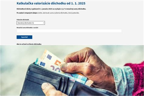 Online kalkulačka Sociálnej poisťovne na výpočet dôchodku