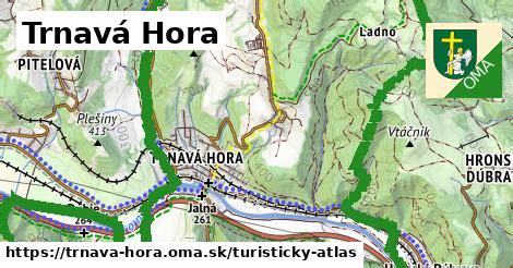 Mapa obce Trnavá Hora