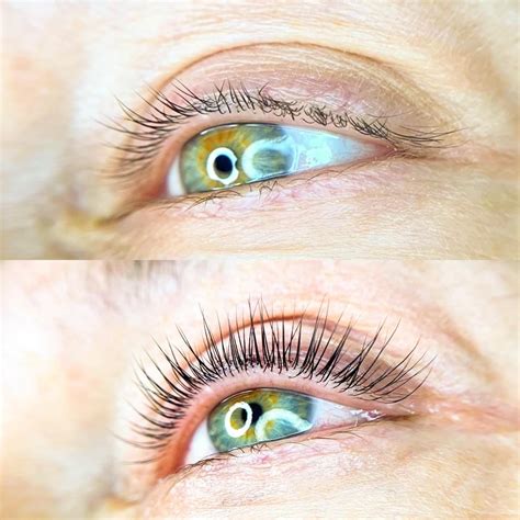 Porovnanie pred a po lash liftingu