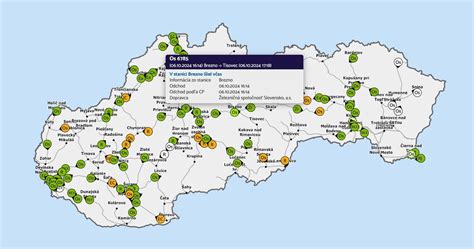 Mapa aktívnych klubov ZKS