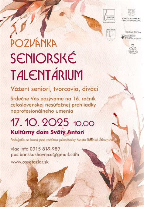 Seniorské stretnutia a aktivity