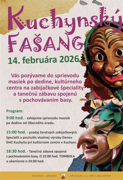 tradičný sprievod fašiangových masiek v krojoch