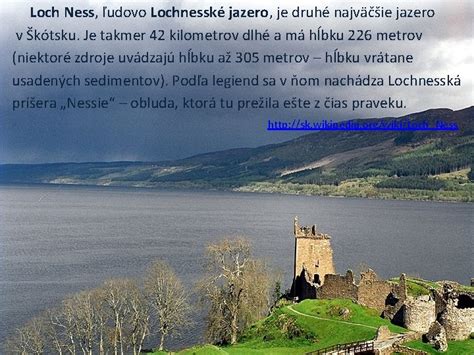 Lochnesské jazero v Škótsku
