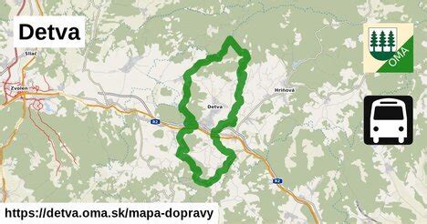 Mapa mesta Detva
