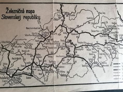 Mapa železničných trás a zliav pre ZŤP