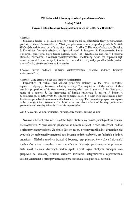 Etické princípy sociálnej práce
