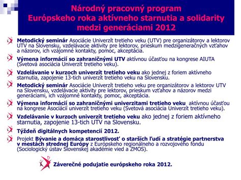 Infografika zobrazujúca kľúčové oblasti Národného programu aktívneho starnutia