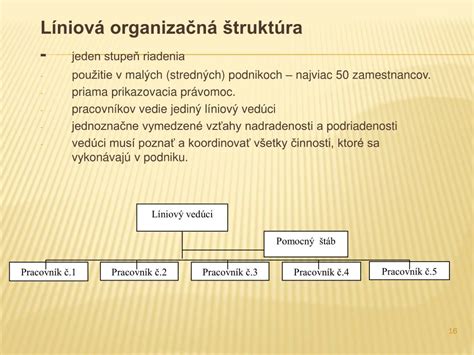 Štruktúra zamestnancov v malých a veľkých firmách