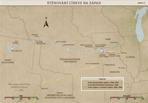 Mapa legendárnej Cesty na západ