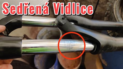 čistenie prednej vidlice bicykla
