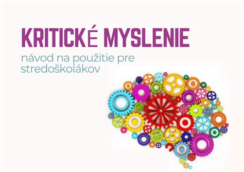 Infografika s prepojenými ikonami reprezentujúcimi kritické myslenie, argumentáciu, mediálnu gramotnosť a prezentačné zručnosti
