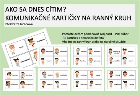 komunikačné piktogramy a kartičky pre deti s autizmom