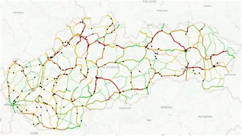 Mapa rozmiestnenia zariadení pre seniorov na Slovensku