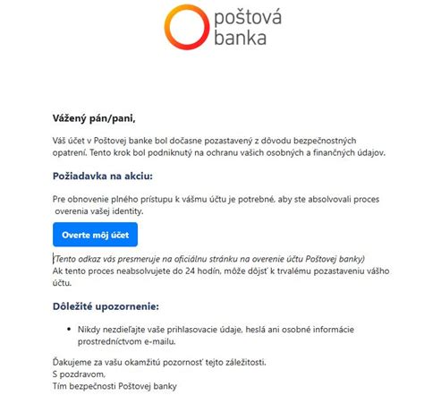 Prehľad služieb Poštovej banky